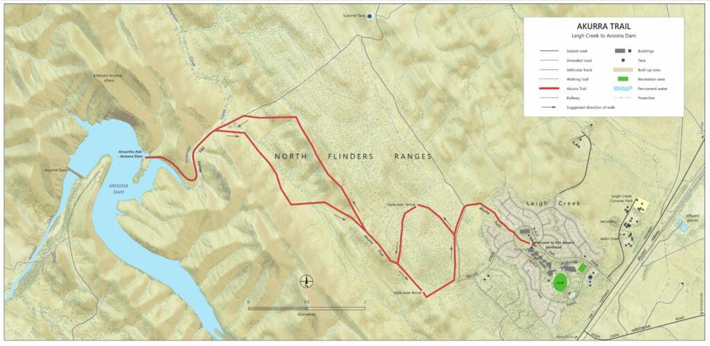 Map of the Akurra Trail